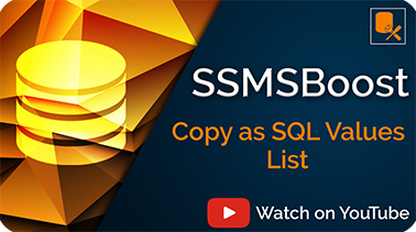 Copy as SQL Values List