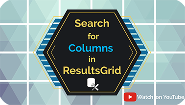 Find COLUMNS in ResultsGrid