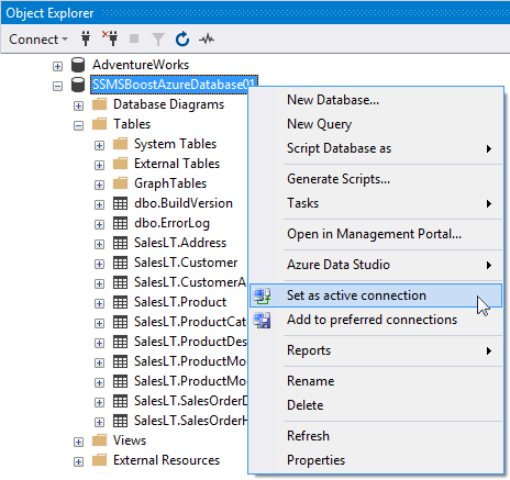 Script Object feature in SSMS